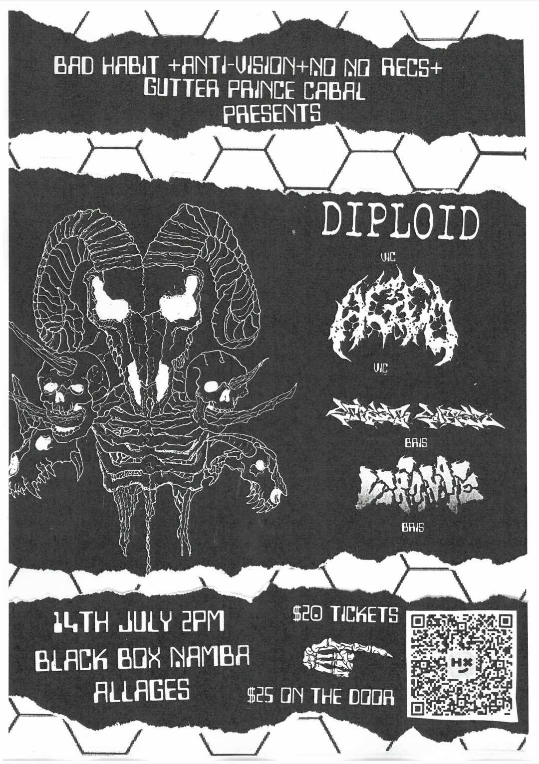 Diploid Flyer Bad Habit Records